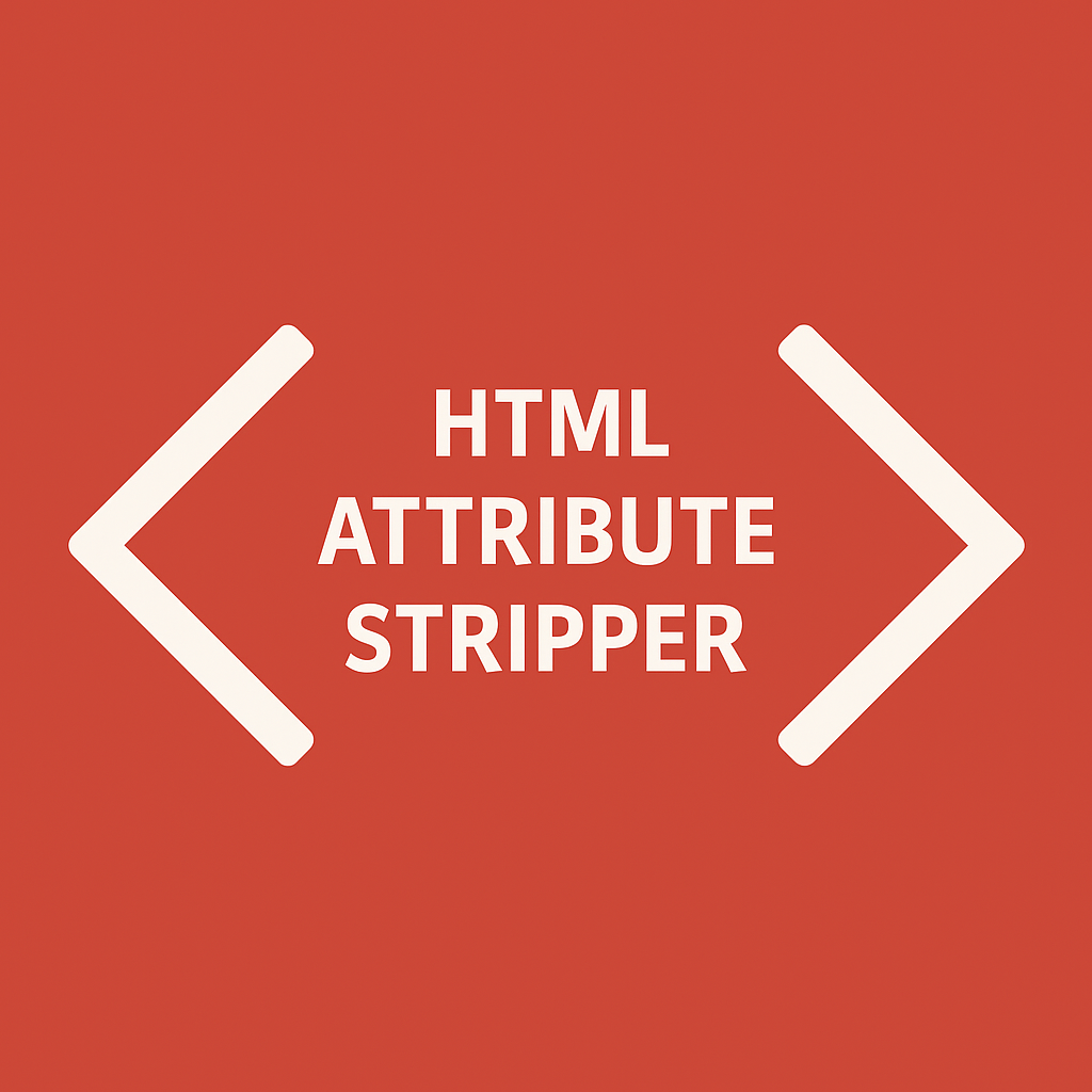 HTML Strip Attributes